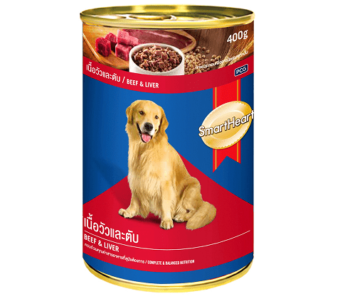 Smart Heart Dog Food Beef & Liver Can.