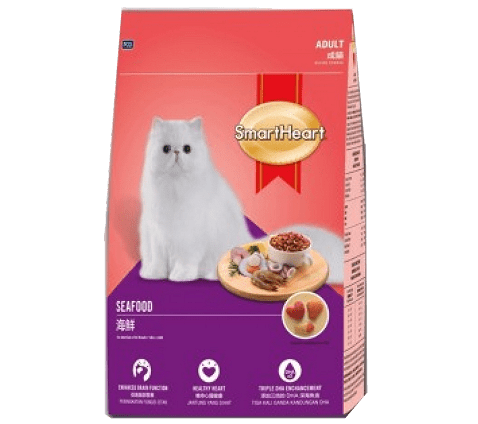 Cat Food Smart heart Seafood Complete.